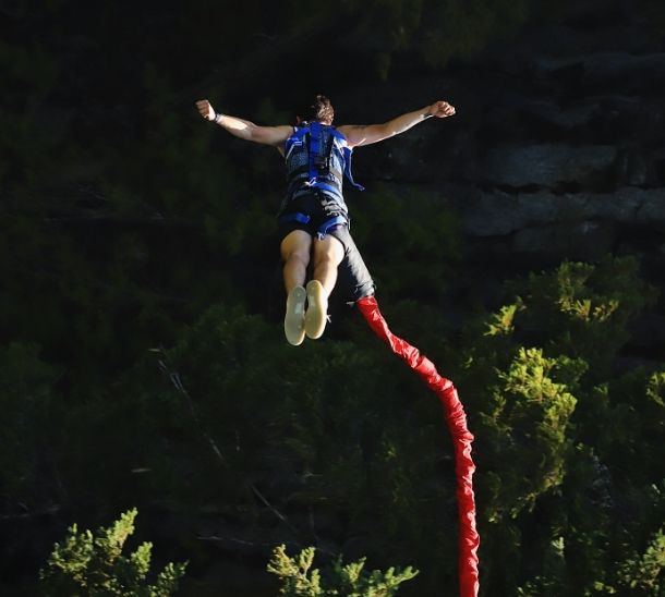 Hochhubergut Aktivität Bungee Jumping in Klaus