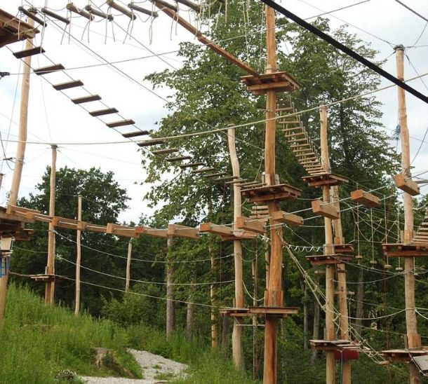 Hochhubergut Aktivität Kletterwald Goldberg