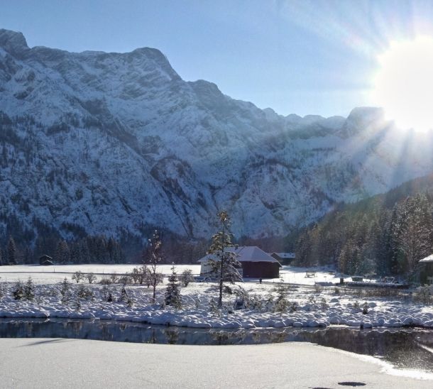 Hochhubergut Ausflugstipp im Winter - Almsee