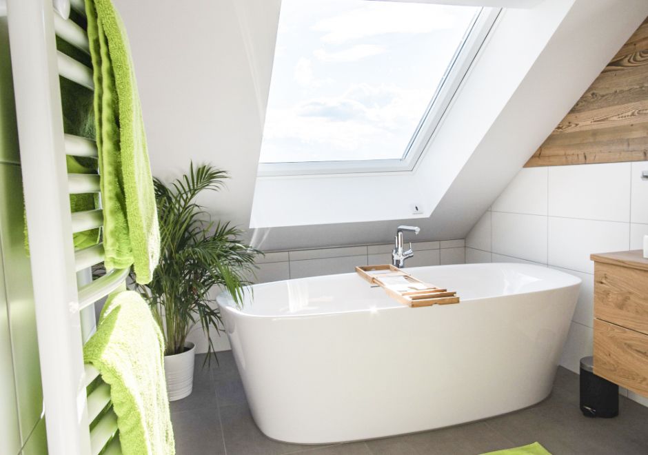 Hochhubergut Steyrtalblick Zimmer Badewanne