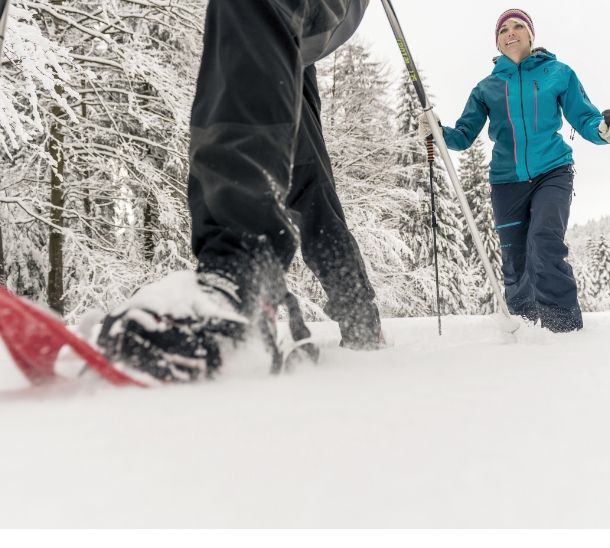 Hochhubergut Ausflugstipp im Winter - Schneeschuhwandern